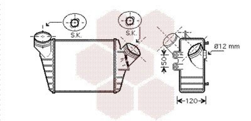 VAN WEZEL Intercooler, charger