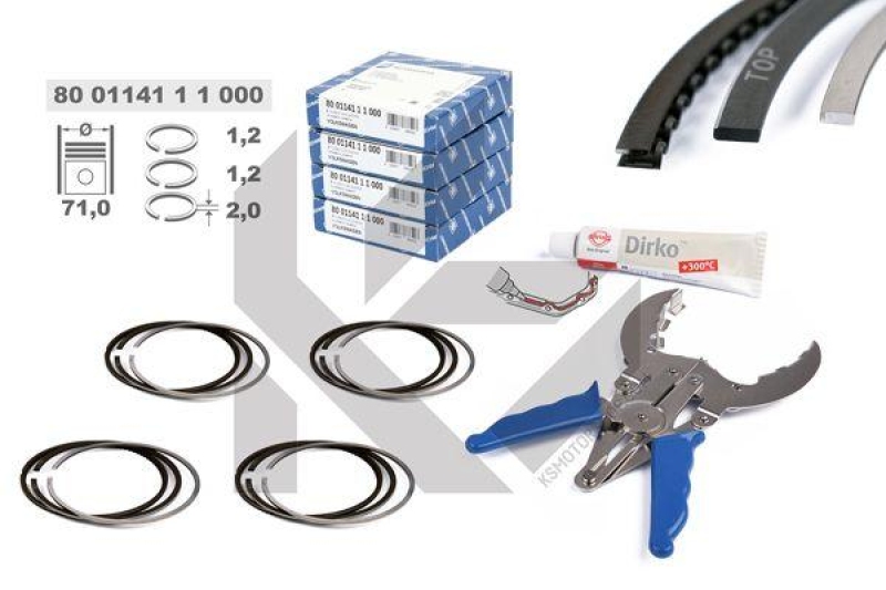 ET ENGINETEAM Kolbenringsatz boxET – service kit