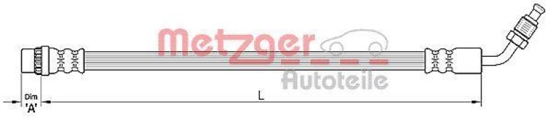 METZGER Bremsschlauch 4110210