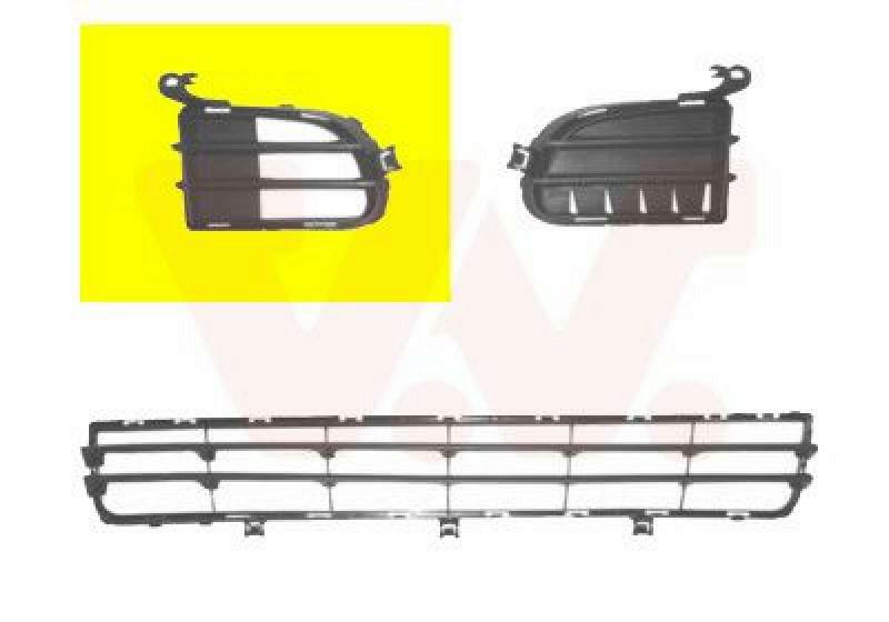 VAN WEZEL Ventilation Grille, bumper