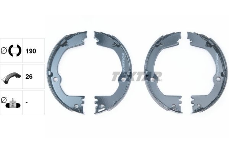 TEXTAR Brake Shoe Set, parking brake