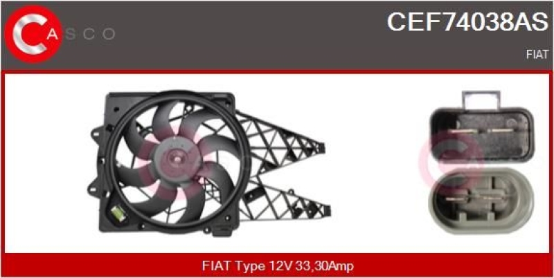 CASCO Elektromotor, Kühlerlüfter