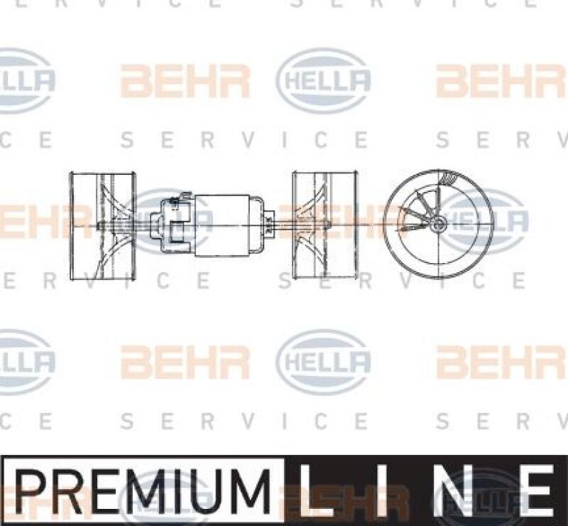 HELLA Interior Blower BEHR HELLA SERVICE *** PREMIUM LINE ***