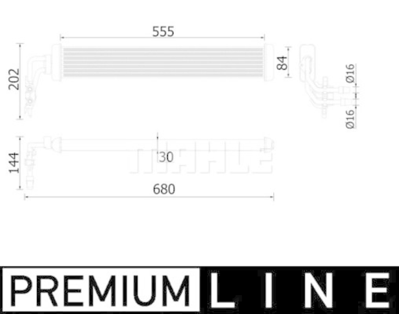 MAHLE Oil Cooler, automatic transmission BEHR *** PREMIUM LINE ***