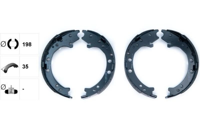 TEXTAR Brake Shoe Set, parking brake