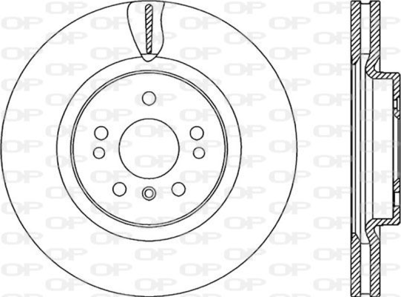 2x OPEN PARTS Bremsscheibe