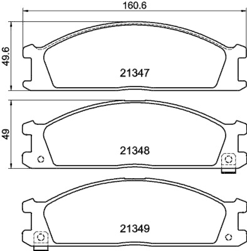 HELLA Brake Pad Set, disc brake