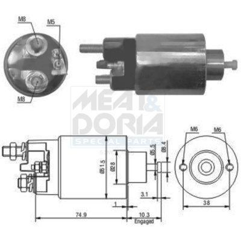 MEAT & DORIA Solenoid Switch, starter