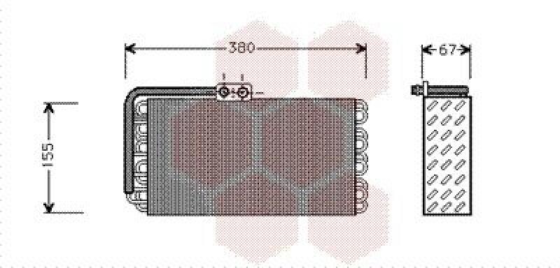 VAN WEZEL Verdampfer, Klimaanlage