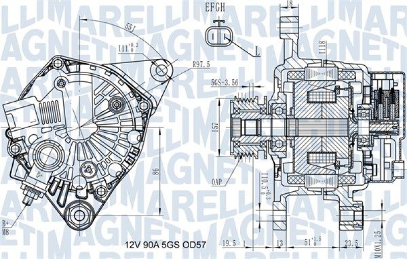 MAGNETI MARELLI Alternator