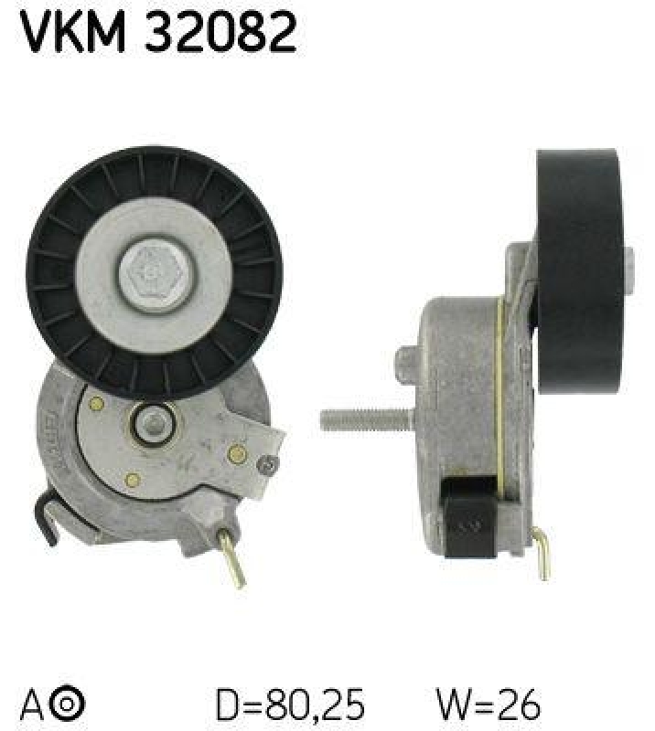 SKF Tensioner Pulley, v-ribbed belt