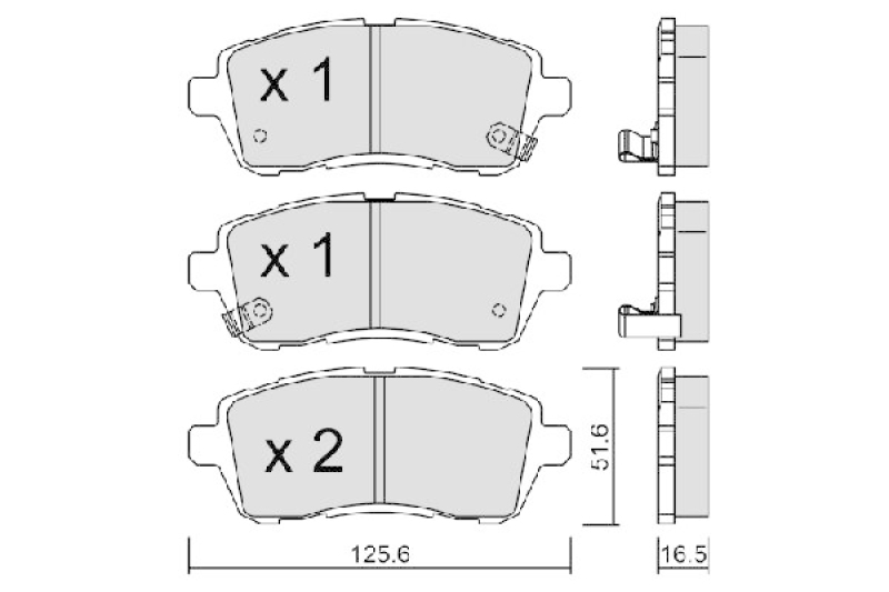 AISIN Bremsbelagsatz, Scheibenbremse Premium ADVICS by AISIN