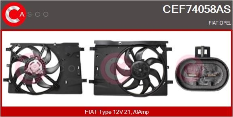 CASCO Elektromotor, K&uuml;hlerl&uuml;fter