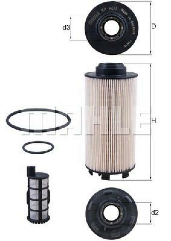 MAHLE ORIGINAL Fuel filter
