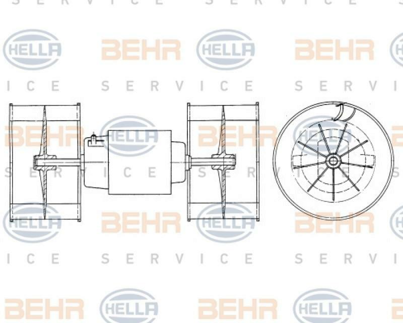 HELLA Interior Blower BEHR HELLA SERVICE *** PREMIUM LINE ***