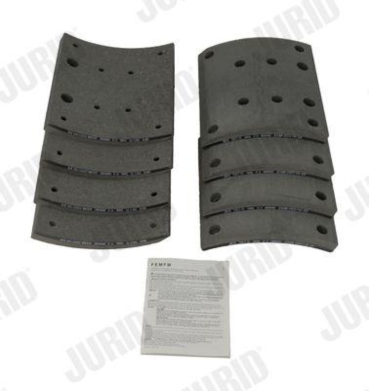 JURID Brake Lining Kit, drum brake