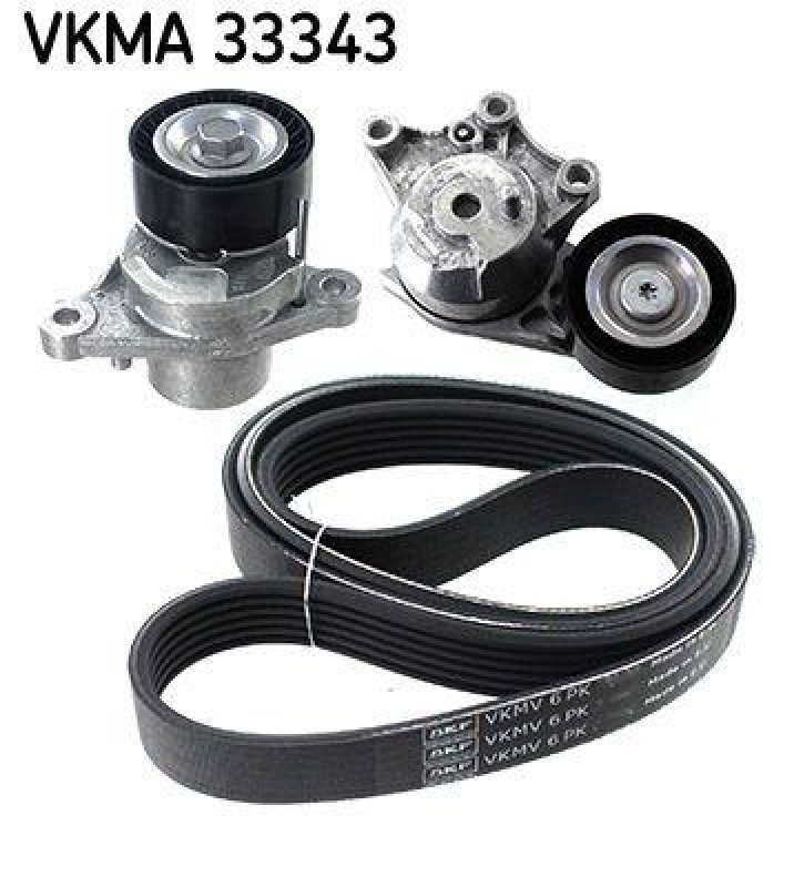 SKF Keilrippenriemensatz VKMA 33343
