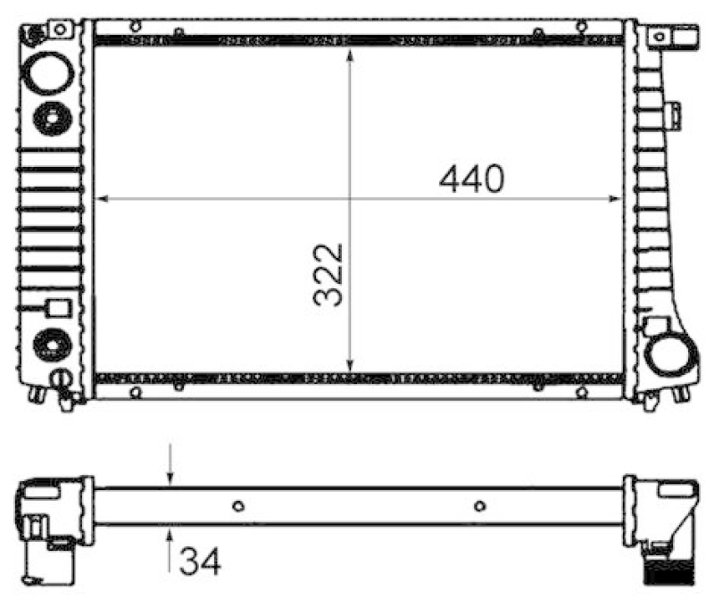 MAHLE Radiator, engine cooling