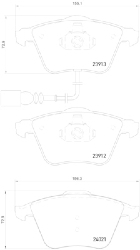 BREMBO Bremsbelagsatz, Scheibenbremse BREMBO XTRA LINE