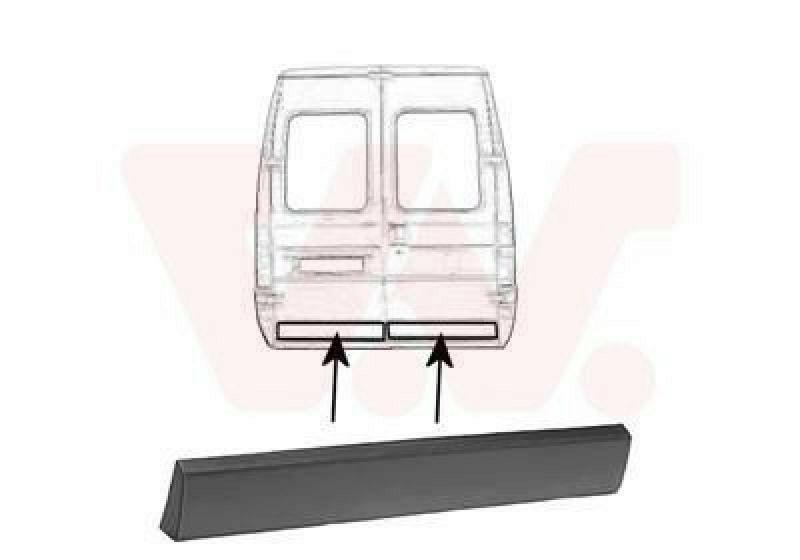 VAN WEZEL Trim/Protective Strip, door