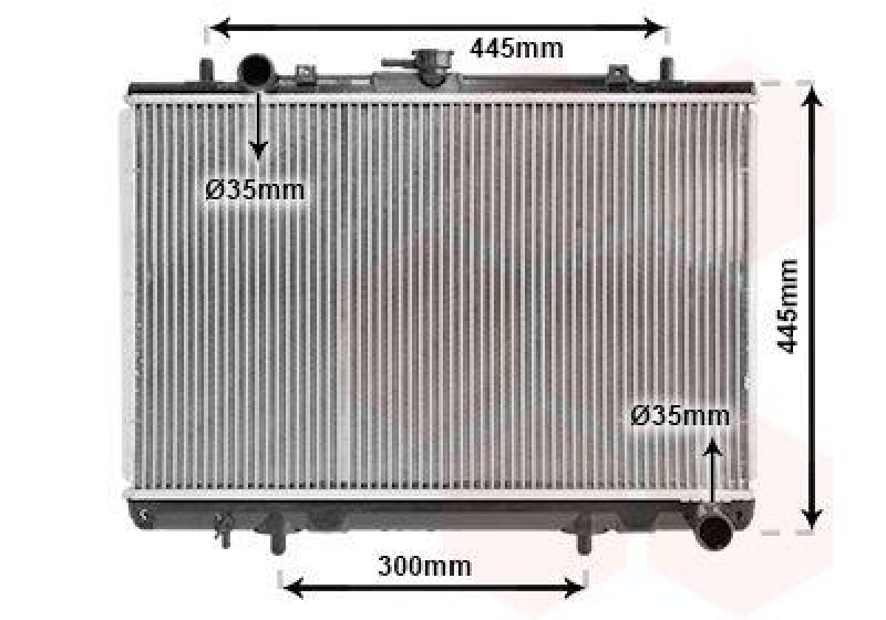 VAN WEZEL Radiator, engine cooling