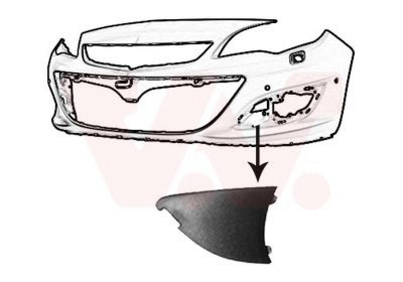 VAN WEZEL Blende, Stoßfänger ** Equipart **
