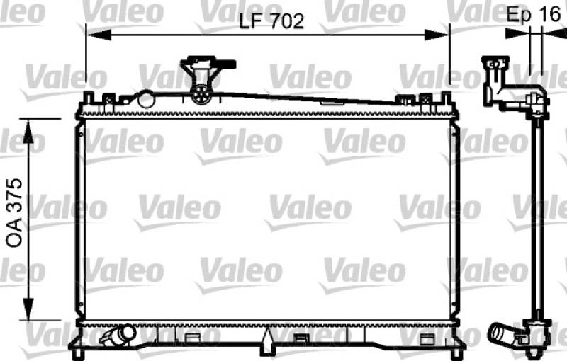 VALEO Radiator, engine cooling