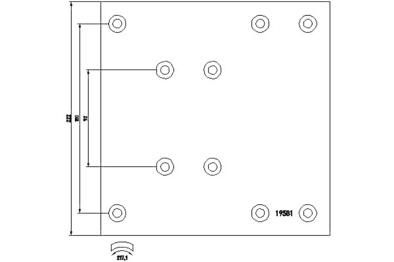 TEXTAR Brake Lining Kit, drum brake