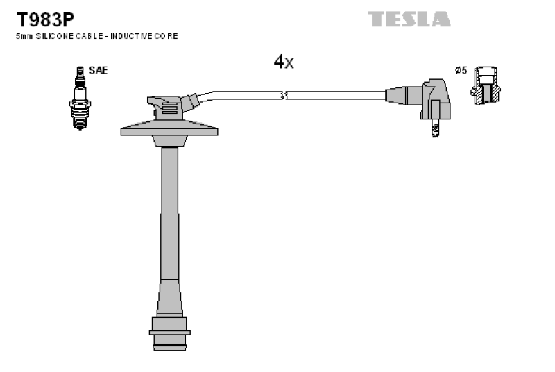 TESLA Zündleitungssatz