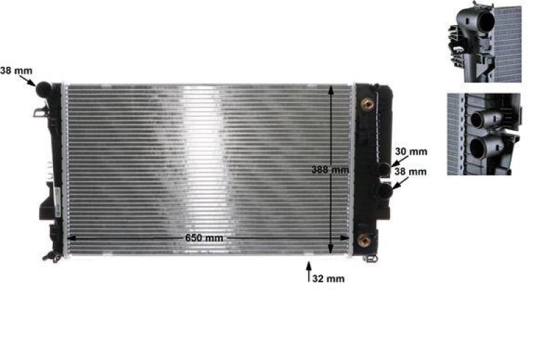 MAHLE Radiator, engine cooling BEHR