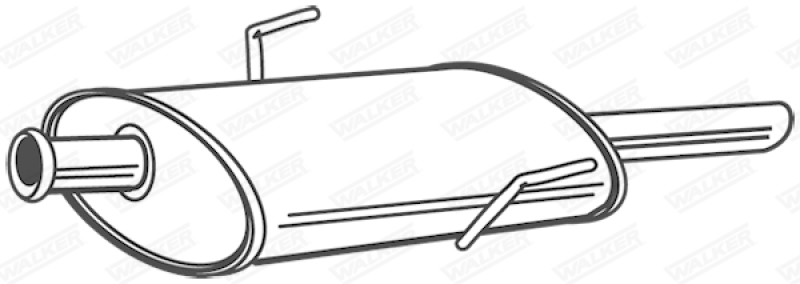 WALKER Mittelschalld&auml;mpfer 22530