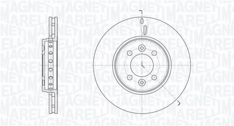 2x MAGNETI MARELLI Bremsscheibe