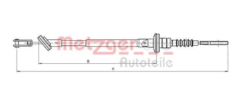 METZGER Cable Pull, clutch control