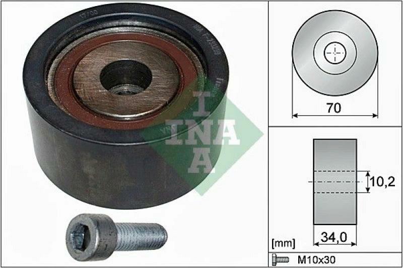 INA Deflection/Guide Pulley, timing belt