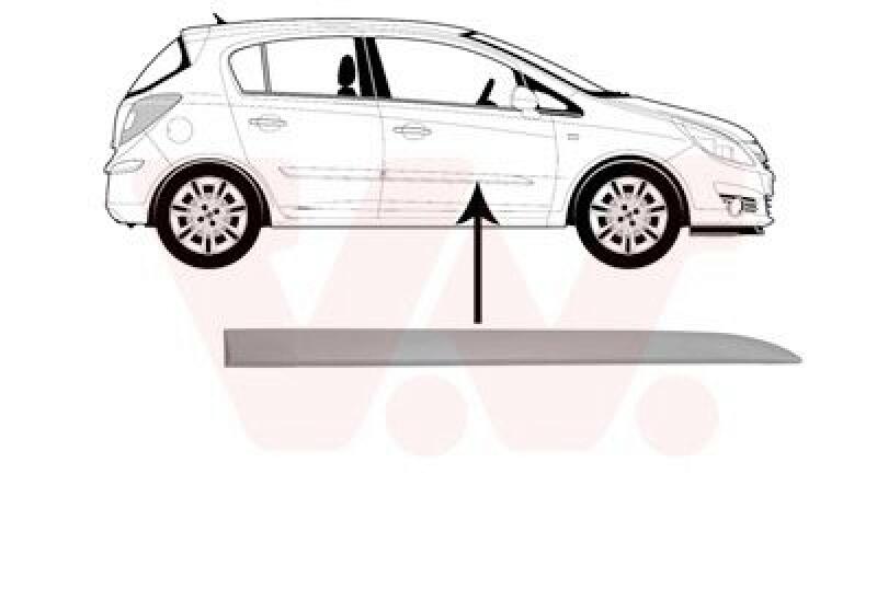VAN WEZEL Trim/Protective Strip, door