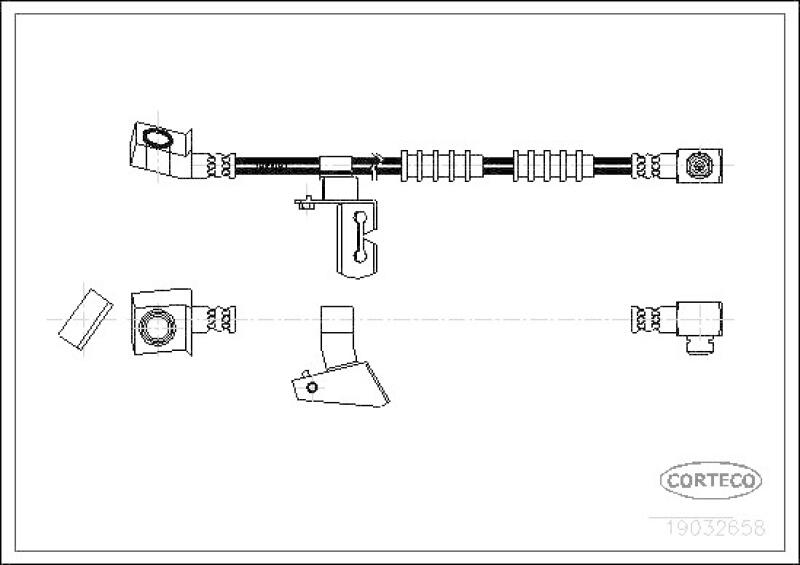 CORTECO Bremsschlauch 19032658