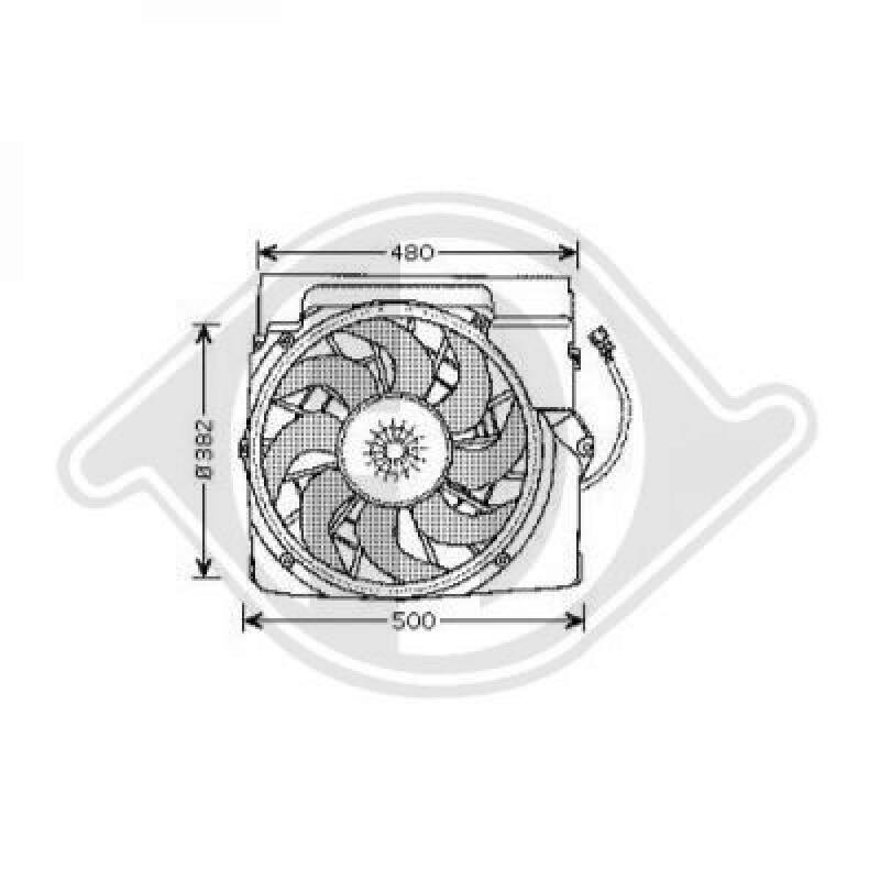 DIEDERICHS Fan, A/C condenser DIEDERICHS Climate