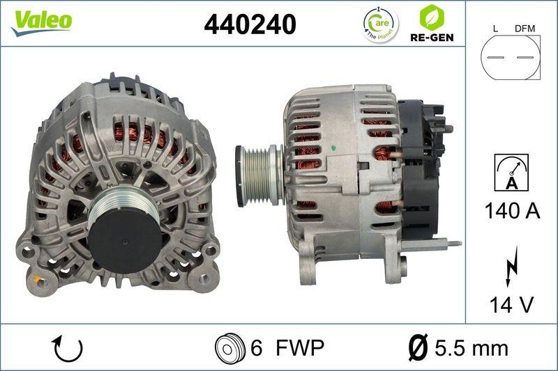 VALEO Alternator VALEO RE-GEN REMANUFACTURED