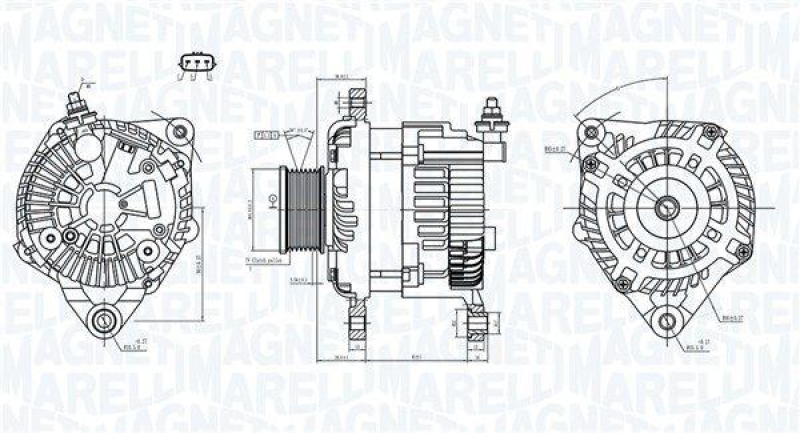 MAGNETI MARELLI Generator 63731946010