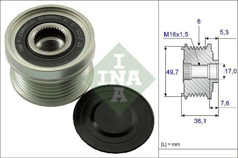 INA Alternator Freewheel Clutch