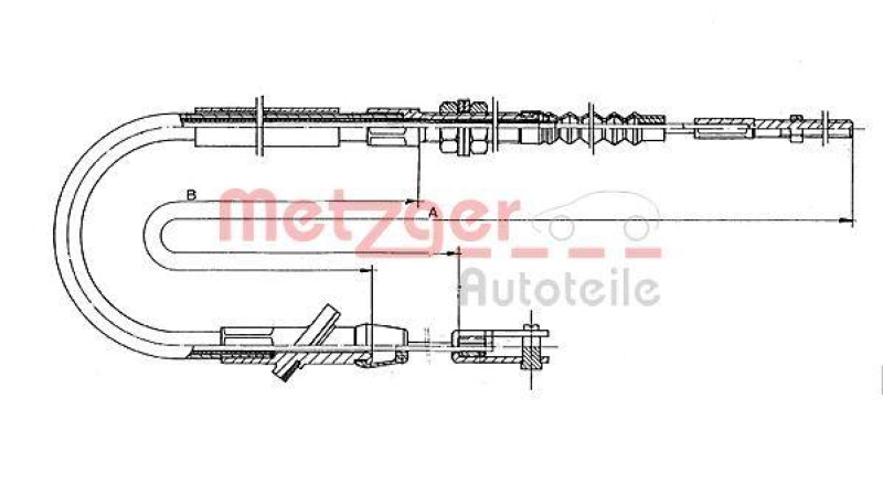 METZGER Cable Pull, clutch control