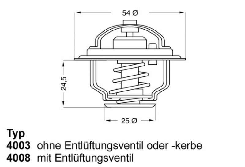 WAHLER Thermostat, coolant