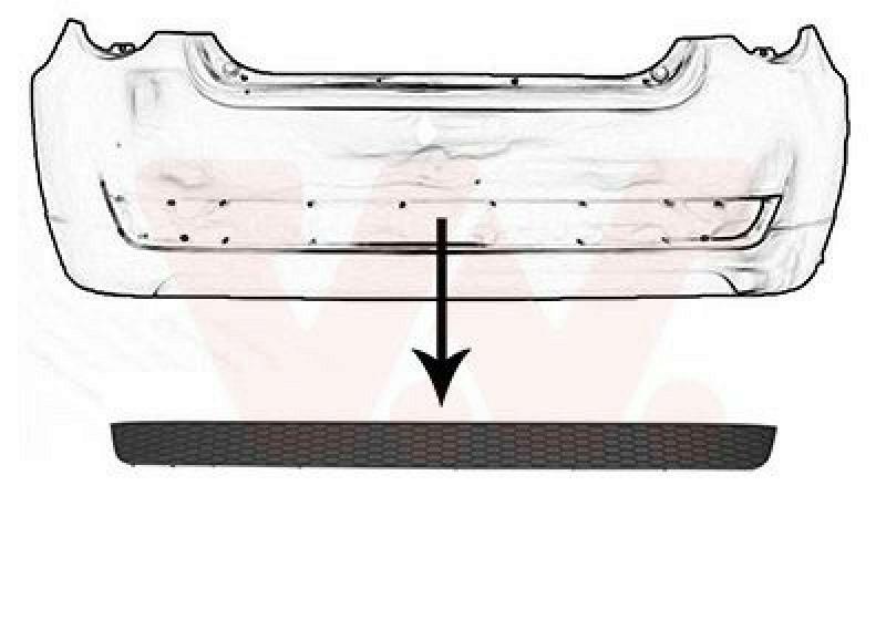 VAN WEZEL Trim/Protective Strip, bumper