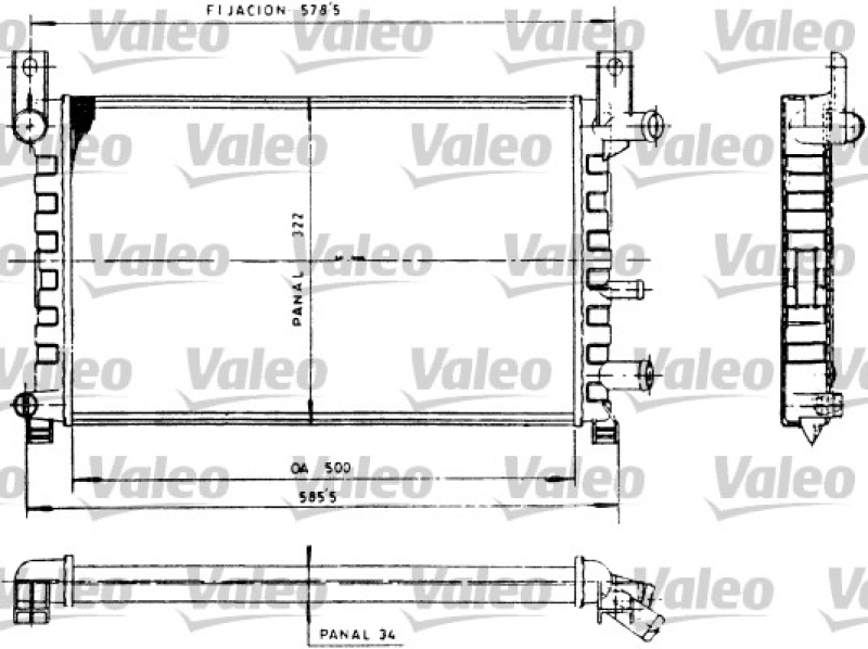 VALEO Kühler, Motorkühlung 730483