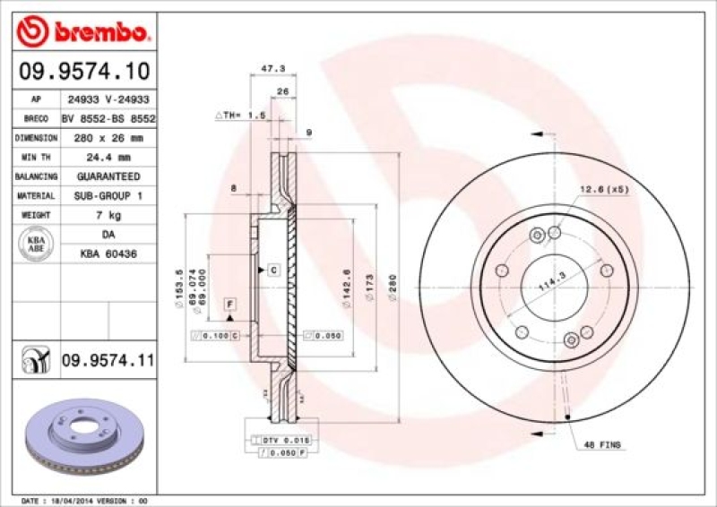 Brembo Bremsscheiben + Brembo Brembeläge