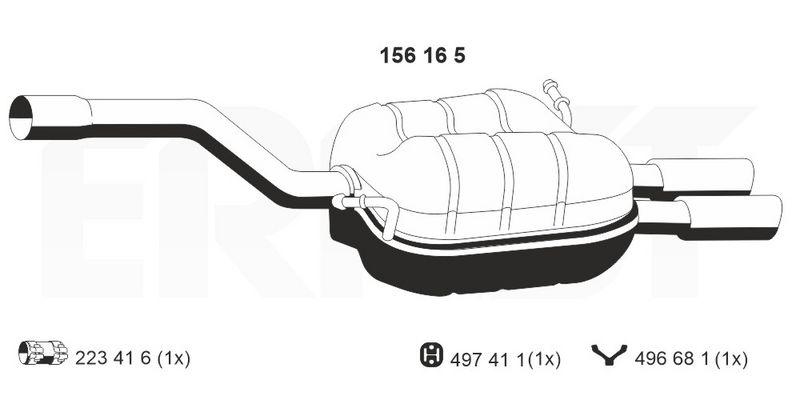 ERNST Endschalld&auml;mpfer