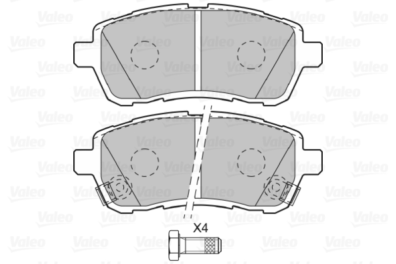 VALEO Brake Pad Set, disc brake