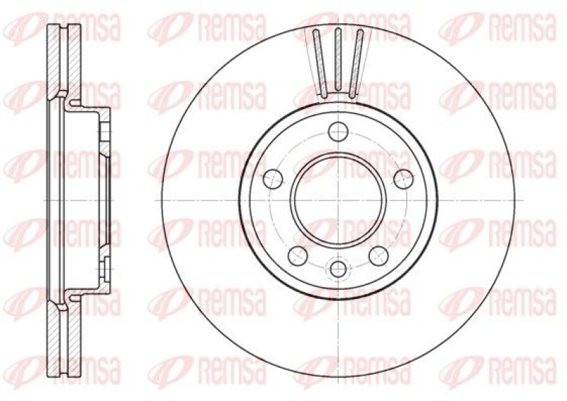 2x REMSA Brake Disc