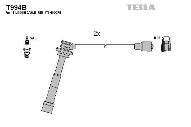 TESLA Zündleitungssatz