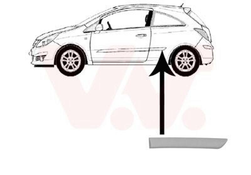 VAN WEZEL Trim/Protective Strip, sidewall